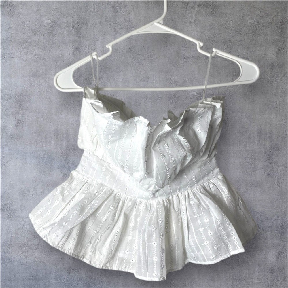 Elegant White Lace Women Top